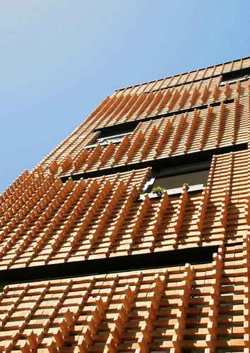 Brick pattern house